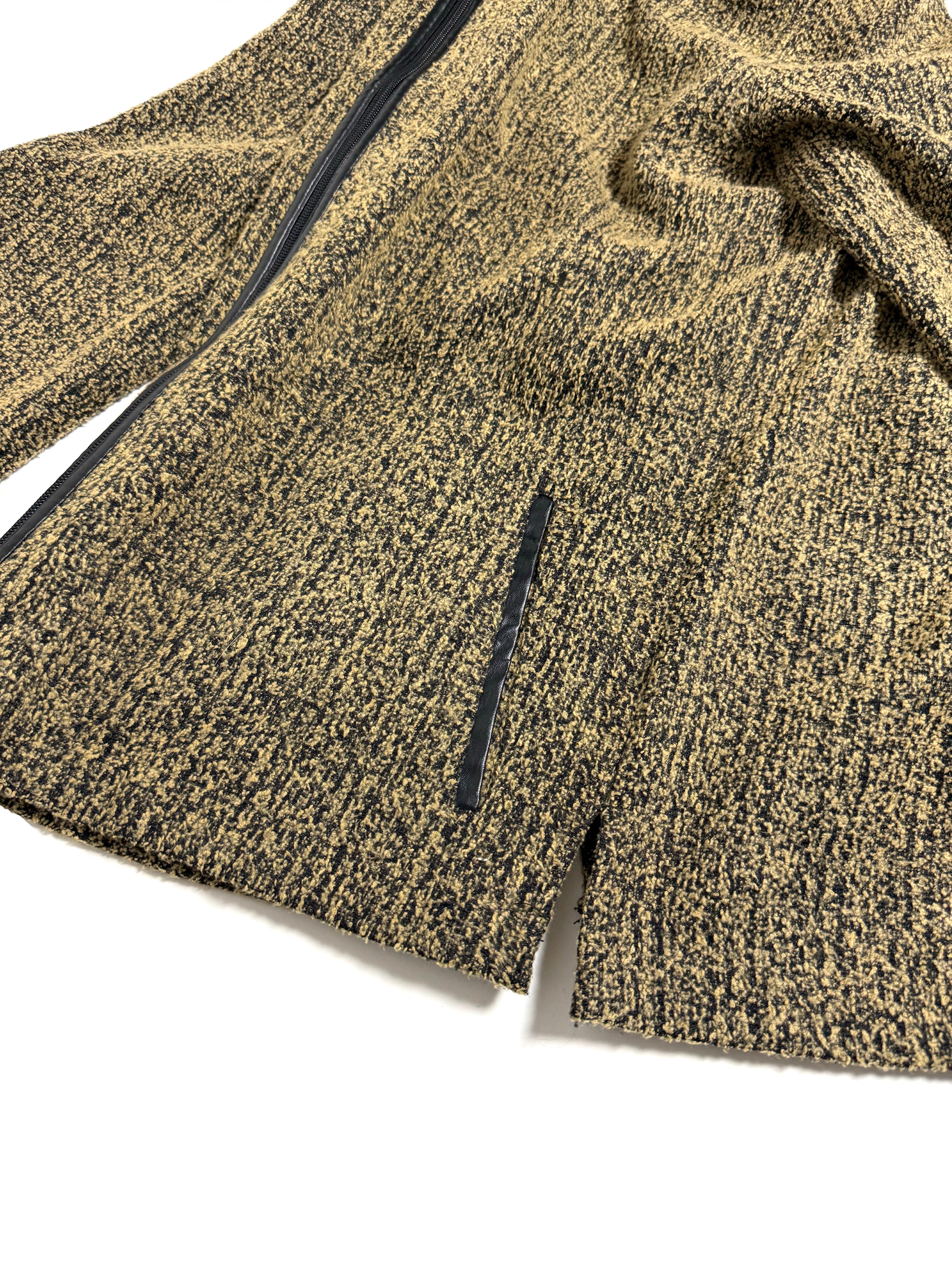 LEATHER PIPING JACKET