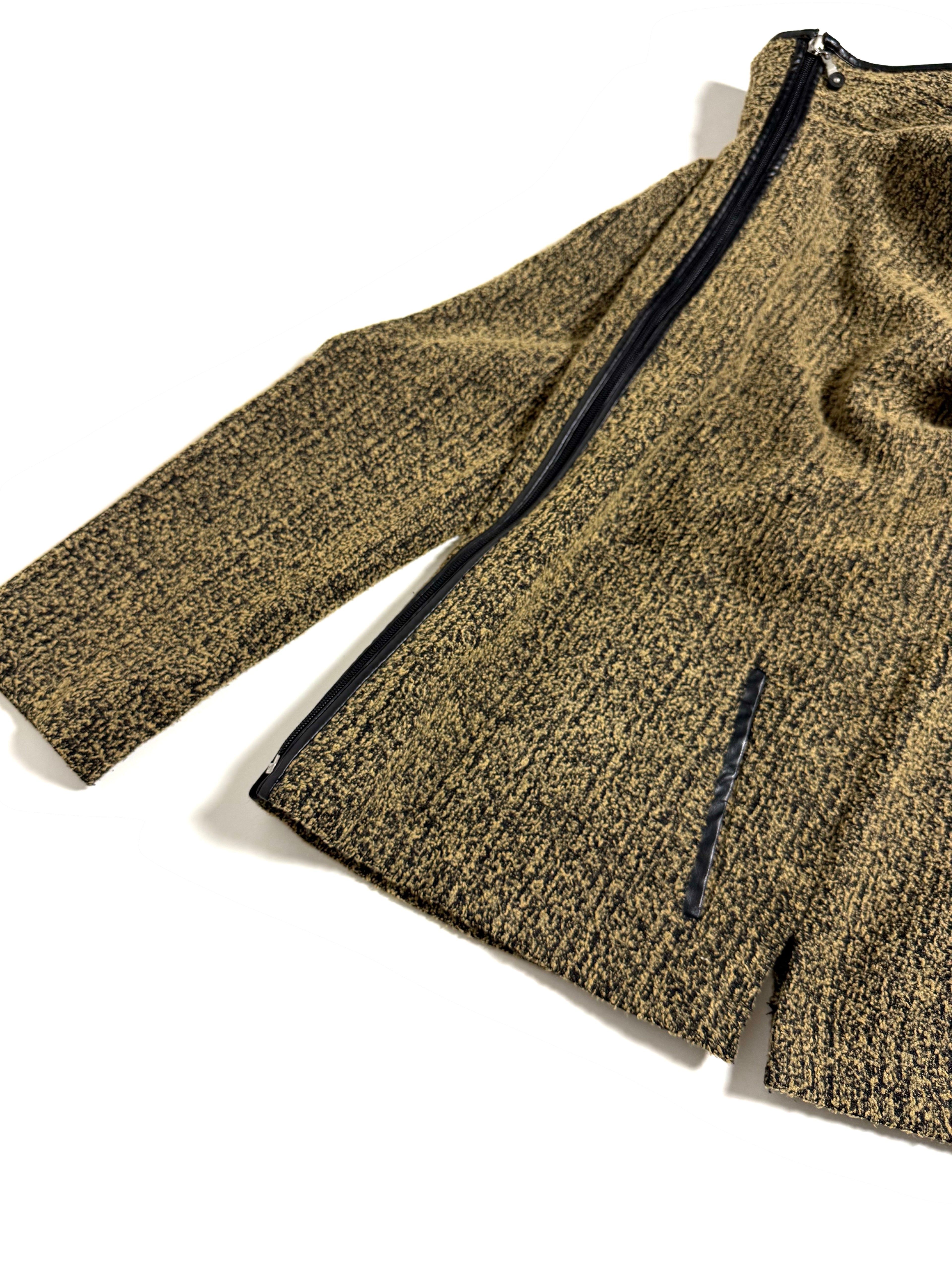 LEATHER PIPING JACKET